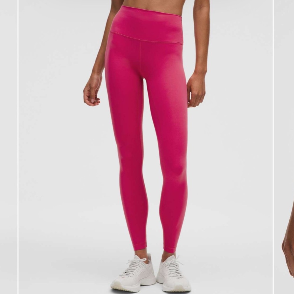 Lululemon Wunder Train High-Rise Leggings 28” in Raspberry Coulis